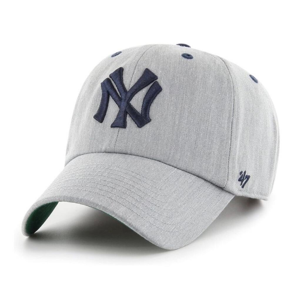 New York Yankees Men’s Gray 47 Brand Clean Up Adjustable Hat